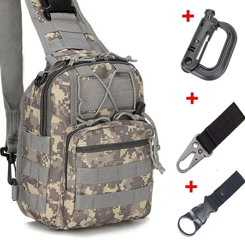 acu and 3hook 600D уличная спортивная сумка Военная походная Сумка тактический рюкзак для путешествий походная сумка на плечо охотничий рюкзак - Цвет: acu and 3hook