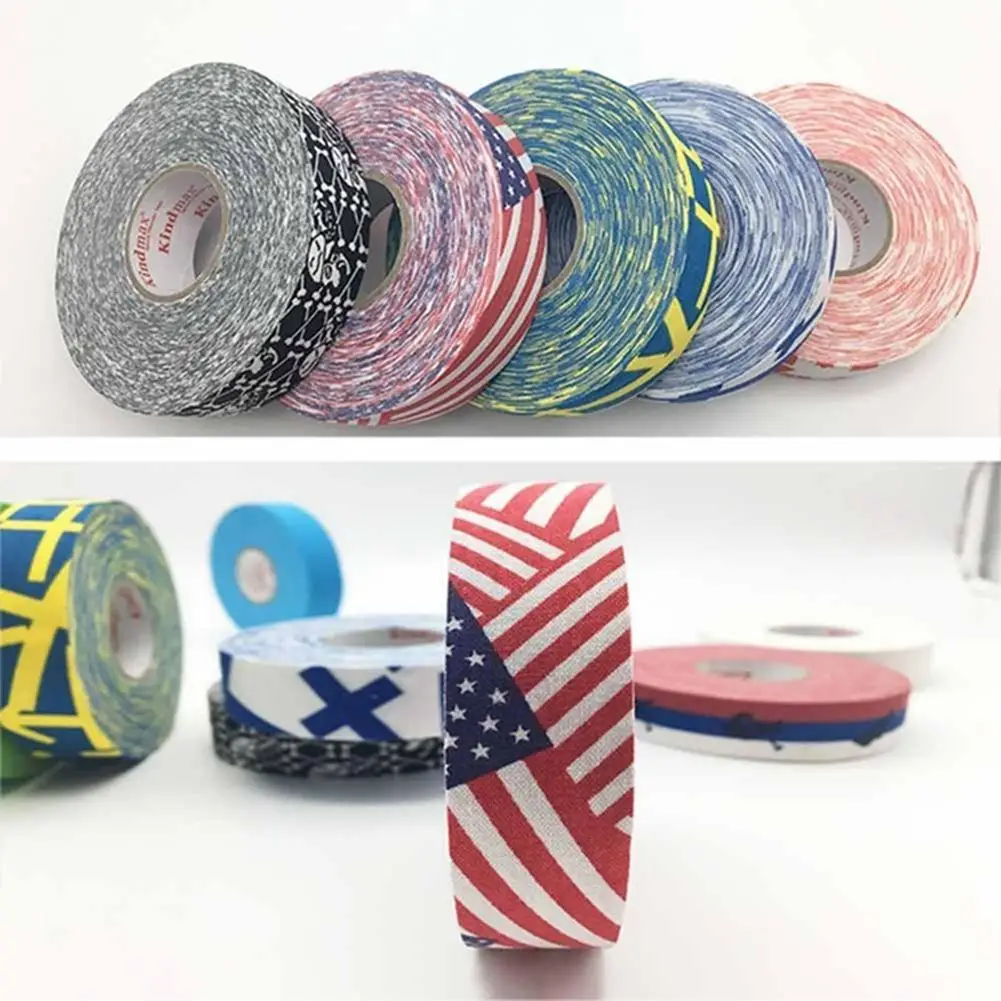 

Hockey Stick Tape 1Pc 2.5mm x 25m Multipurpose Colorful Sport Safety Cotton Cloth Enhances Ice field Hockey badminton Golf Tape
