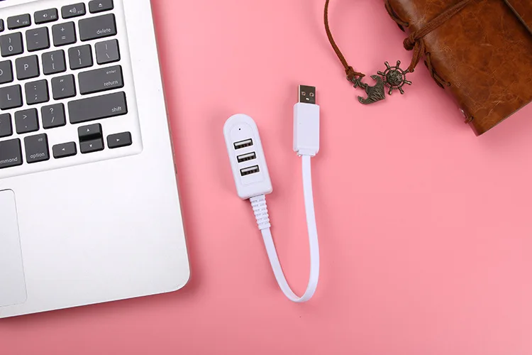 Высокоскоростной 3 порта USB 2,0 концентратор удлинитель разветвитель для ноутбука ПК Компьютерное зарядное устройство Прямая поставка