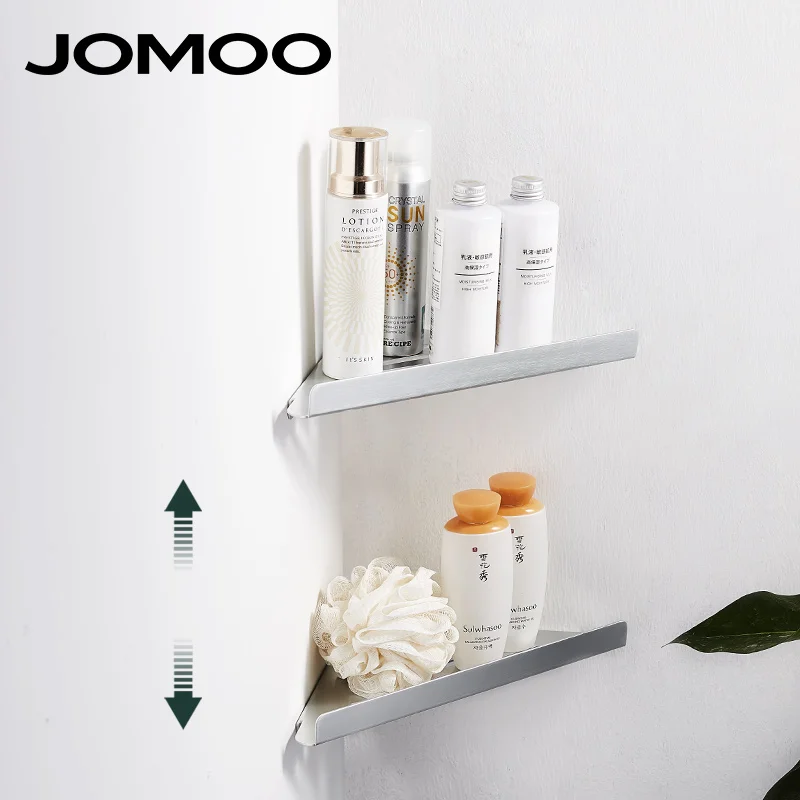

JOMOO High Quality Anti-Rust Space Aluminium Single Tier Bathroom Shelves Load Bearing Easy Installation Surface Oxide Specular