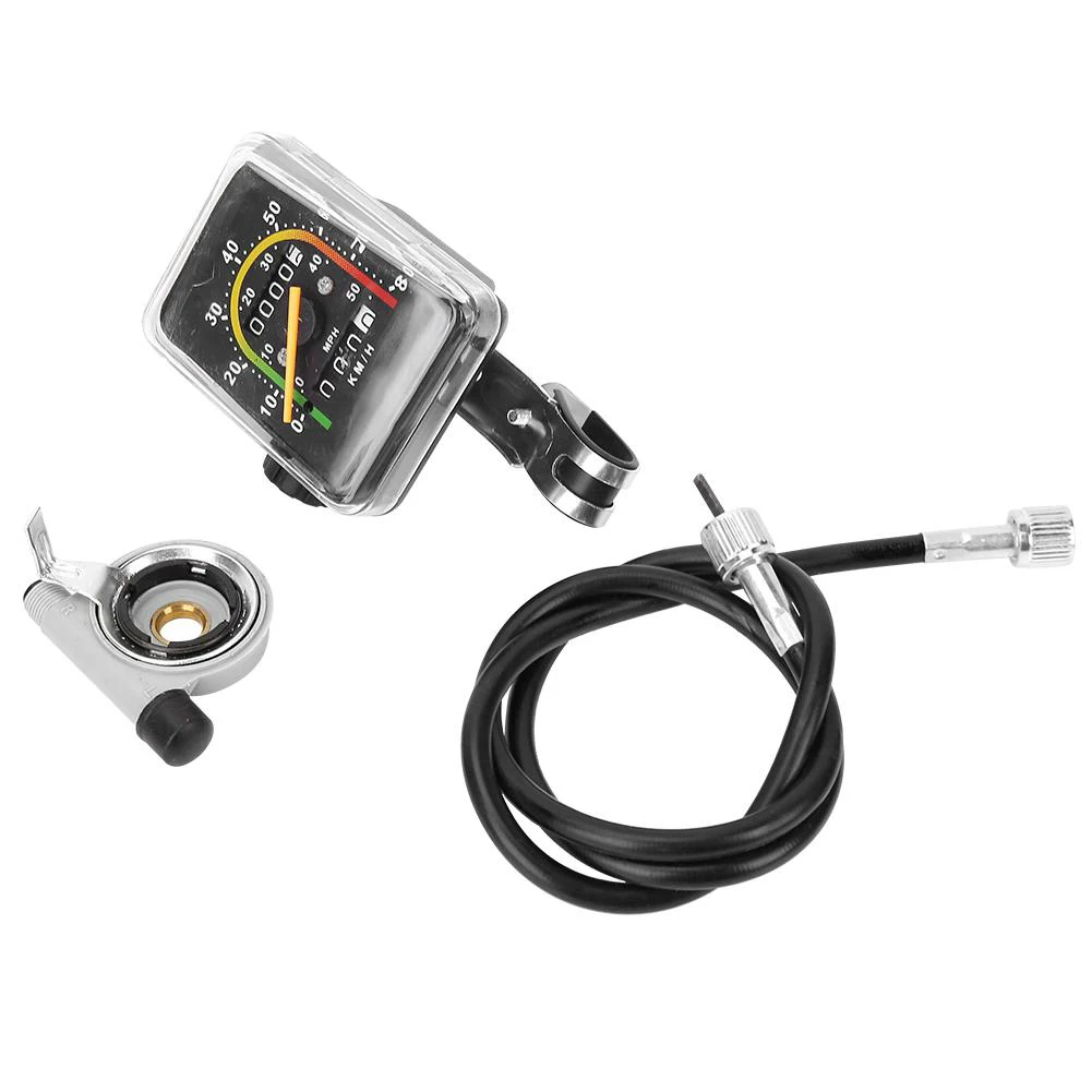 Bicycle Computer Mechanical Odometer Stopwatch Wired Speedometer Accessory For 26 28 29 27.5inch Bike Aluminum Alloy | Спорт и