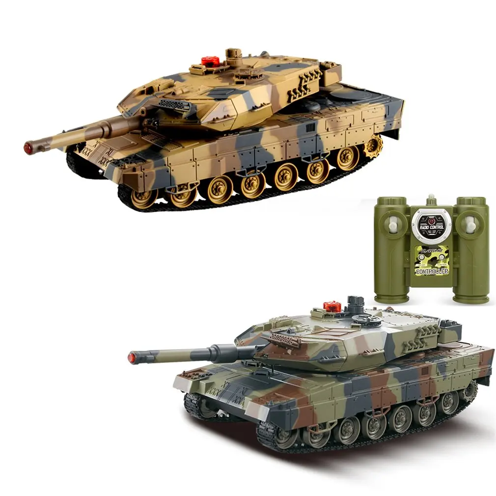 Remote Control 1/24 RC Tank Crawler Toys Simulation Infrared RC Battle Tank Toy Best Birthday Gifts for Kids Boys