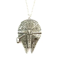 hbswui spacecraft necklace cosplay high quality metal fashion jewelry womanboy gift