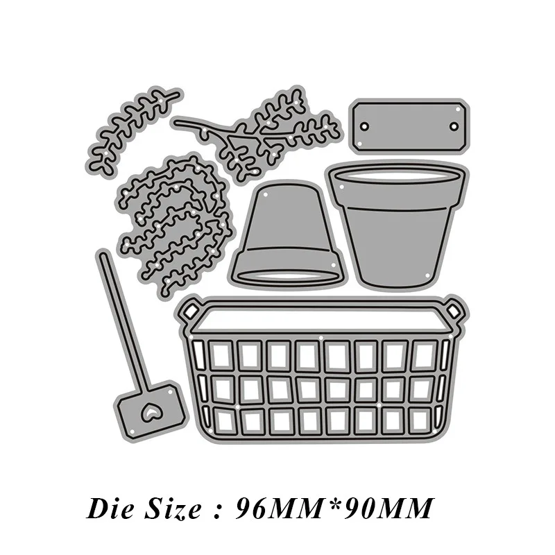 Металлические Вырубные штампы для растений в горшке сделай сам скрапбукинг