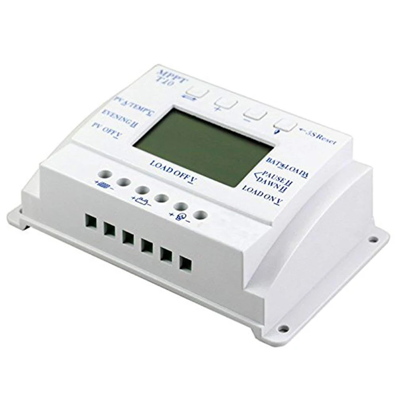Контроллер солнечного заряда 10A MPPT T10A 12V 24V для макс. 48V вход с нагрузкой двойной таймер управления солнечный регулятор для уличного освещения