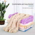 Мягкий утолщенный длинный плюшевый коврик для домашних животных, одеяло, кровать, коврик для щенка, собаки, кошки, диван, подушка, домашний коврик, сохраняющий тепло, спальный чехол