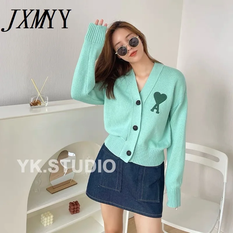 Мужской и Женский вязаный кардиган свободный свитер в Корейском стиле с длинными