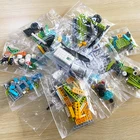 276 шт.компл. Moc развивающие строительные блоки, кирпичи, высокотехнологичные балки, шестерни, оси и разъемы, детали для 45300 Wedo 2,0, игрушки для творчества