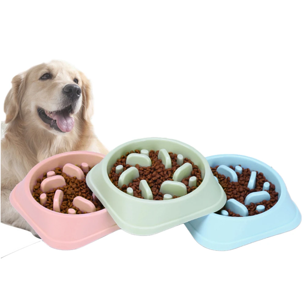 

Dog Slow Feeder Puppy Accessories Eating Dish Bowel Prevent Obesity Supplies Anti-Slip Subber Stable Not Running Big Enough