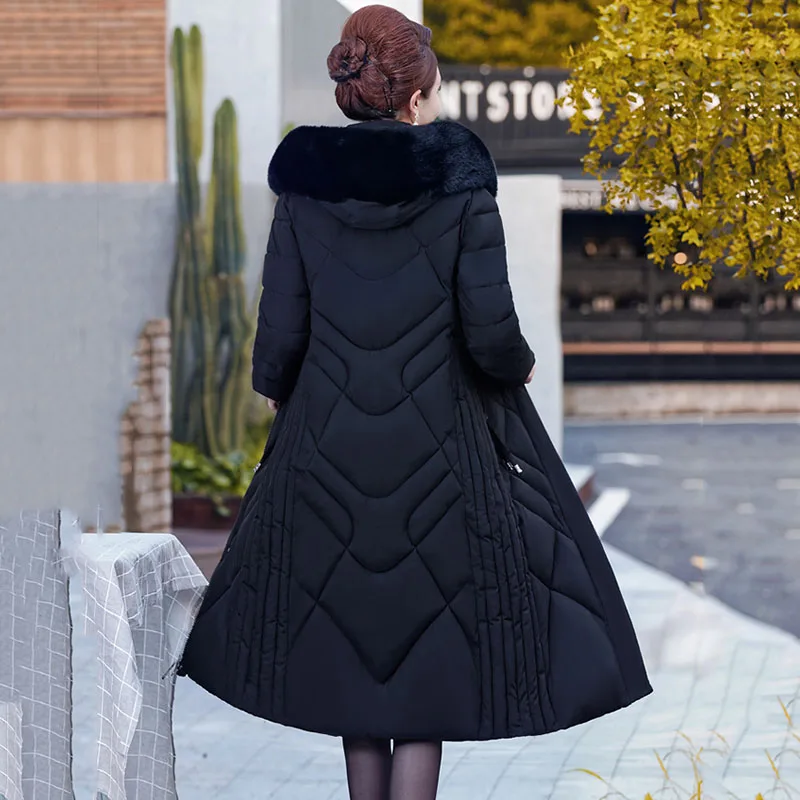 2022 элегантный тонкий женский зимний утепленный пуховик для мам Паркер Новая