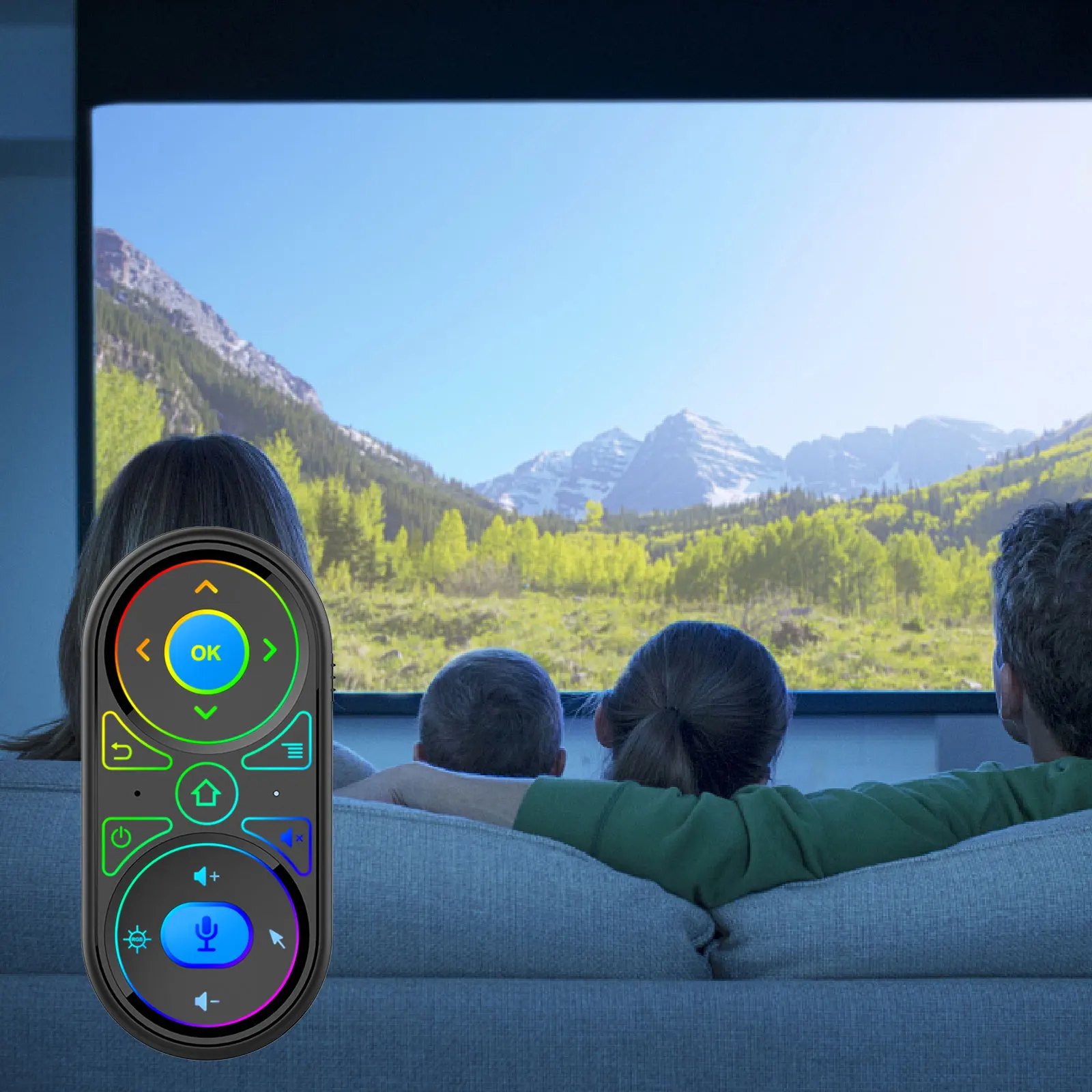 USB G11 Voice Remote Control With Colorful Backlight Learning Set-Top Box Control-Black | Электроника