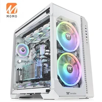 assembled computer side transparent rgb tempered glass chassis gaming electronic sports office home water cooled transparent