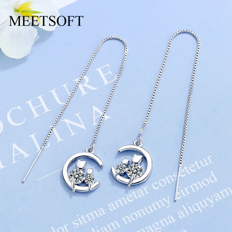 

Женские серьги-гвоздики из серебра 925 пробы, с фианитами