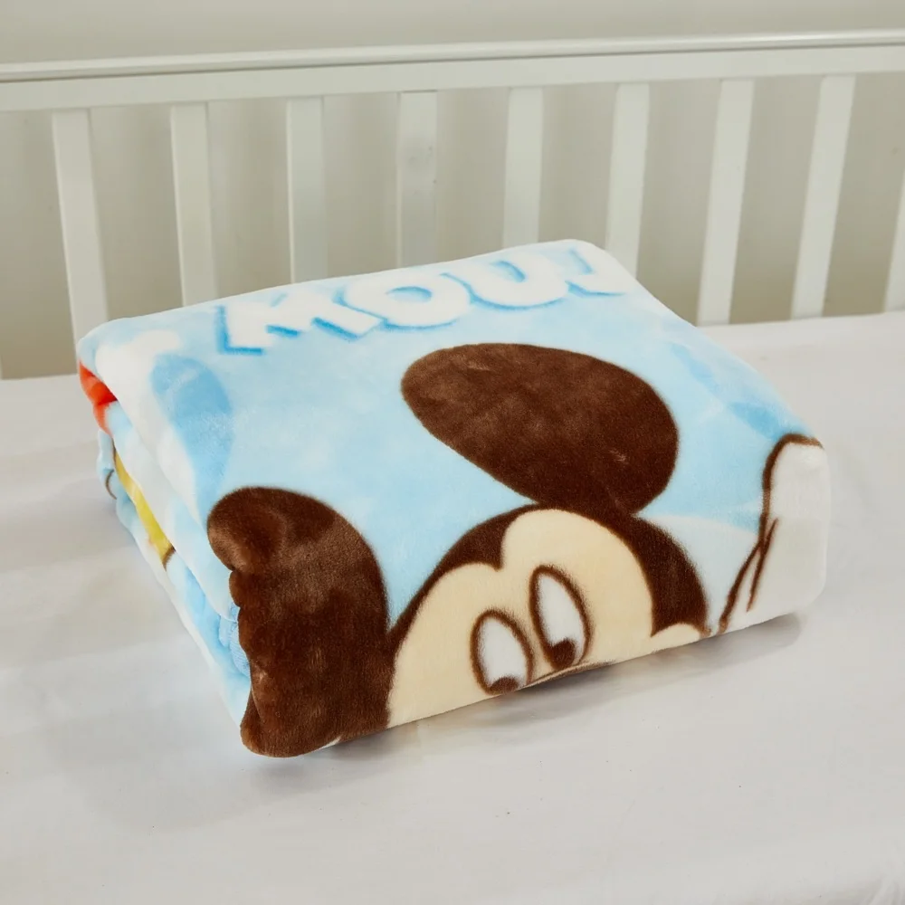 

Disney Blanket 3D Blue Mickey Mouse Printed Sherpa Fleece Blanket for Teens Adults Boys Kids Travel 100x140cm Size