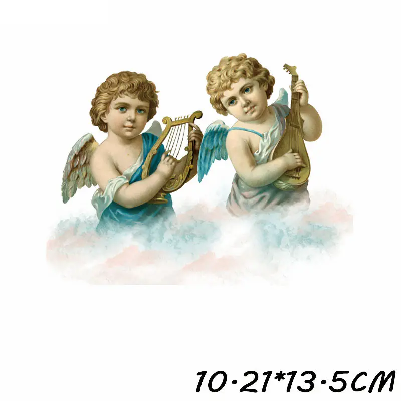 Утюг на ангела нашивки крылья для одежды передачи тепла футболки наклейки одежде