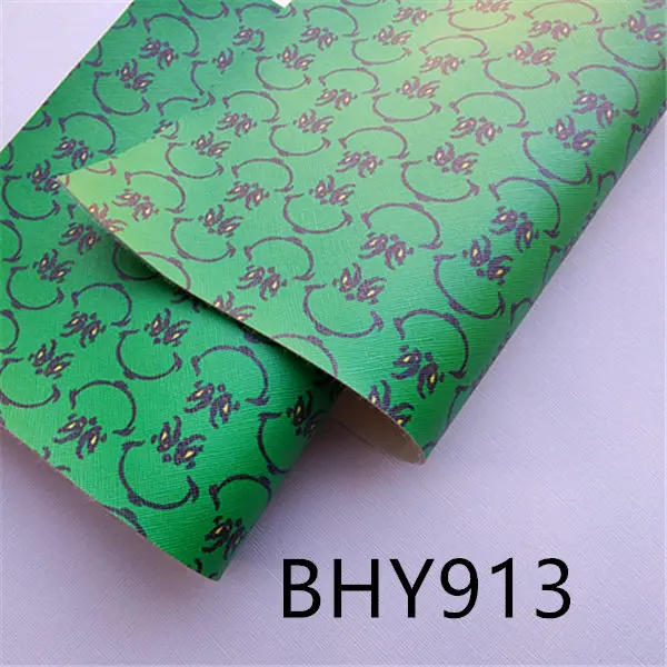 BHY913 A4 20*33 см мультфильм Рождественский персонаж Печать Синтетическая кожа ткань для DIY аксессуары BHY293 - Цвет: BHY913