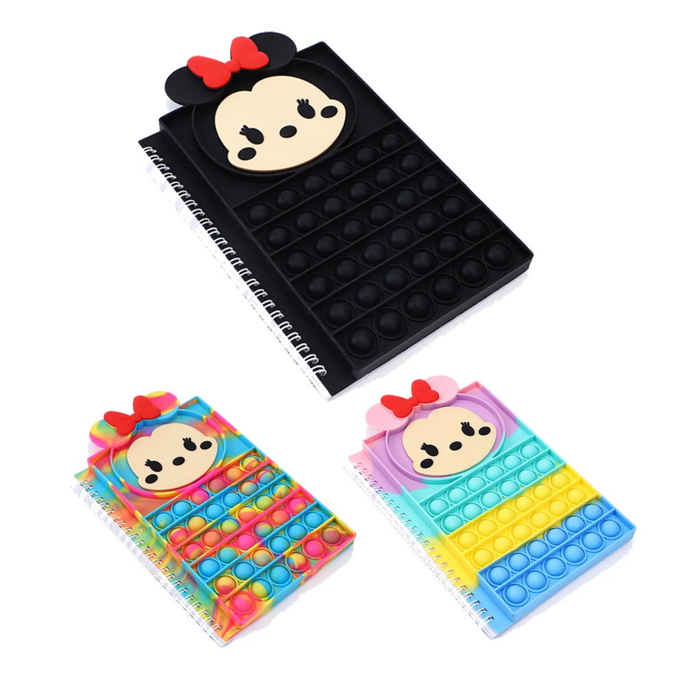 

Игрушки-антистресс для детей и взрослых, блокнот с пузырьками Микки и Минни-Маус, антистрессовые игрушки для детей, рождественские подарки