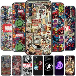 marvel logo avengersfor realme c3 case soft silicon back cover oppo realme c3 rmx2020 coque capa funda find x3 pro c21 8 pro a91 free global shipping