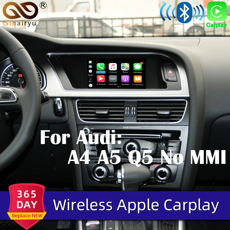 Sinairyu Автомобильное Зеркало беспроводное Wi Fi Apple CarPlay Android А4 A5 Q5 - Цена: 58 879,30 руб.
