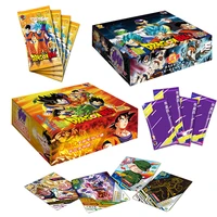 dragon ball anime figures hero bronzing barrage flash cards cards super saiyan kakarot collectible cards toys gifts for children