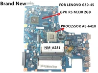 fast shipping 100 new aclu5 aclu6 nm a281 g50 45 laptop motherboard for lenovo g50 45 a8 processor gpu r5 m330 2gb