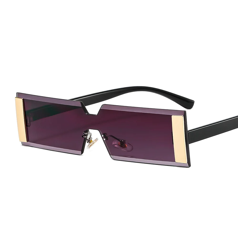 

Small Rimless Rectangle Sunglasses Women Fashion Gradient Square Men Sun Glasses Shades Cutting Lens Ladies Frameless Eyeglasses