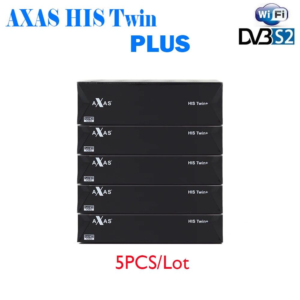 

New Satellite TV Receiver 5Pcs/lot Axas His Twin PLUS DVB-S2/S HD Decoder WiFi + Linux E2 Open ATV Smart TV Box Set Top Box