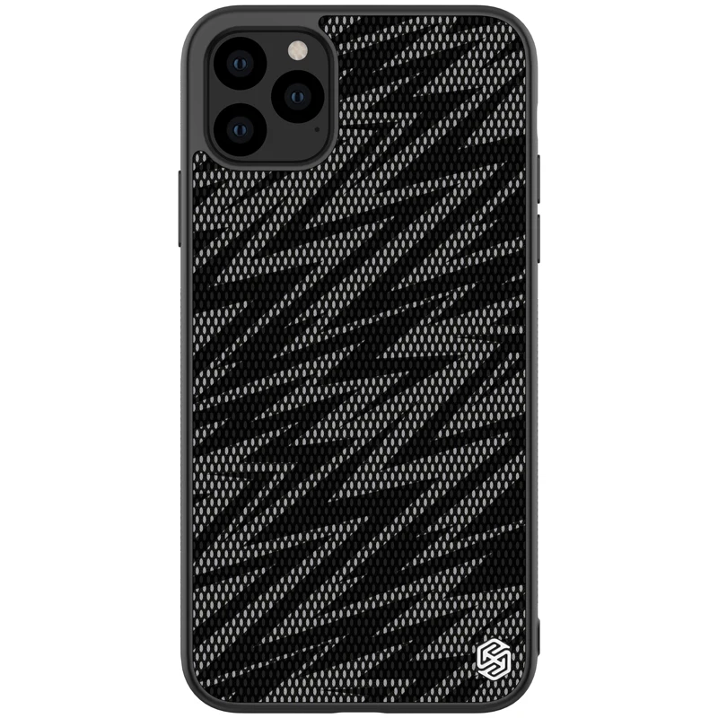 Черный Чехол для телефона Iphone xr x xs max 11 pro max Twinkle case Nillkin Твердый ПК и мягкий ТПУ градиентные полиэфирные Светоотражающие чехлы - Цвет: Черный