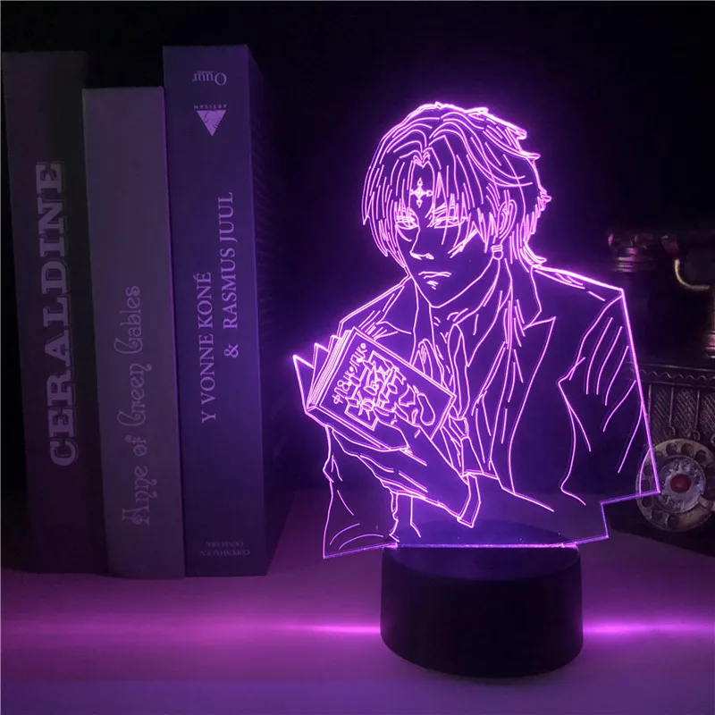 

Kids LED Night Light Anime Hunter X Hunter Figure 3D Acrylic Light Touch Colorful Bedroom Nightlight Kulolo lushilufelu Gifts
