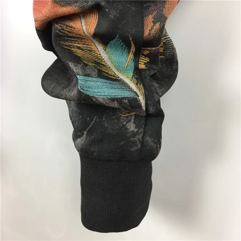 Jeans spring trend flower pants high elastic casual feet Harlan Korean version of the same red size trousers