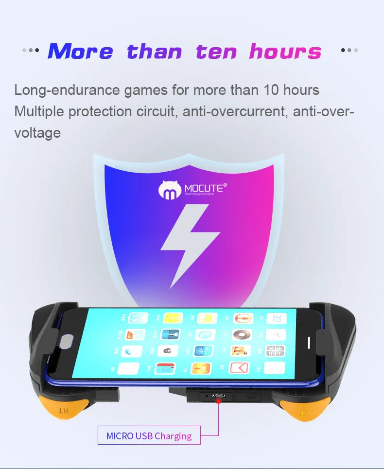 Mocute 057 Pubg Gamepad Controller Wireless Bluetooth Joystick Trigger Game Pad for iphoneX XS 6 /7/8 Android Samart Phone | Электроника