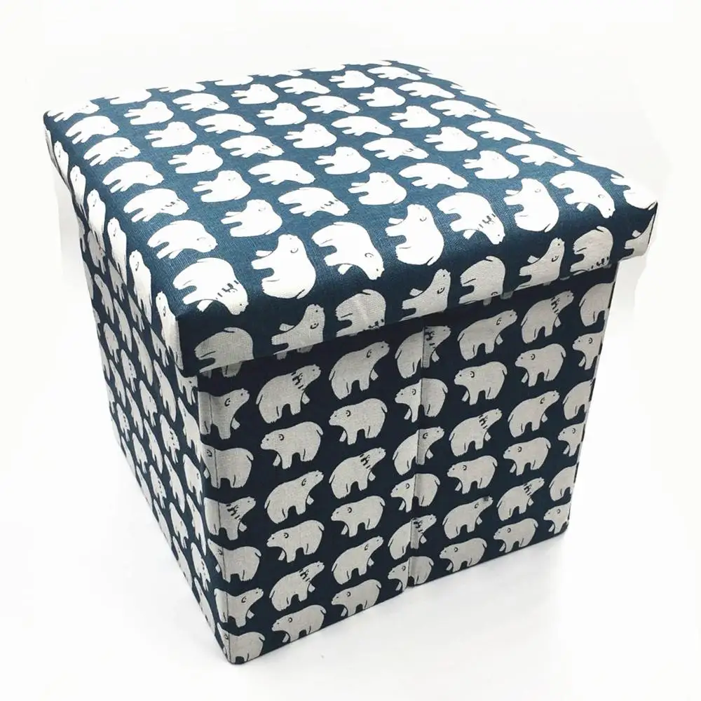 GWaroom многофункциональная Нетканая Ретро складная коробка для хранения табурета