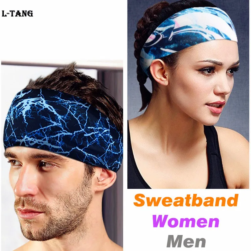 

2pcs Men's Sports Headband Women's Yoga Headband Outdoor Running Cycling Basketball Accessory Indoor Gym Fitness Sweat Absorbing