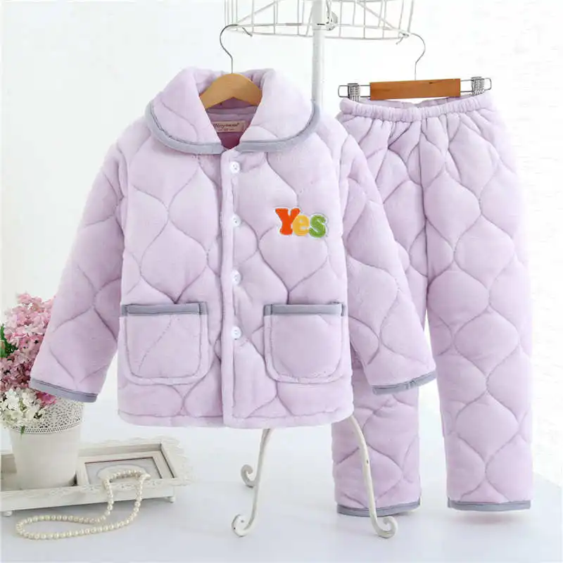 6174 pajama sets Pijama infantil; детская одежда; зимние пижамные комплекты; утепленная Пижама; комплект; детские пижамы; детская фланелевая одежда для сна; пижамы для младенцев - Цвет: 6174 pajama sets