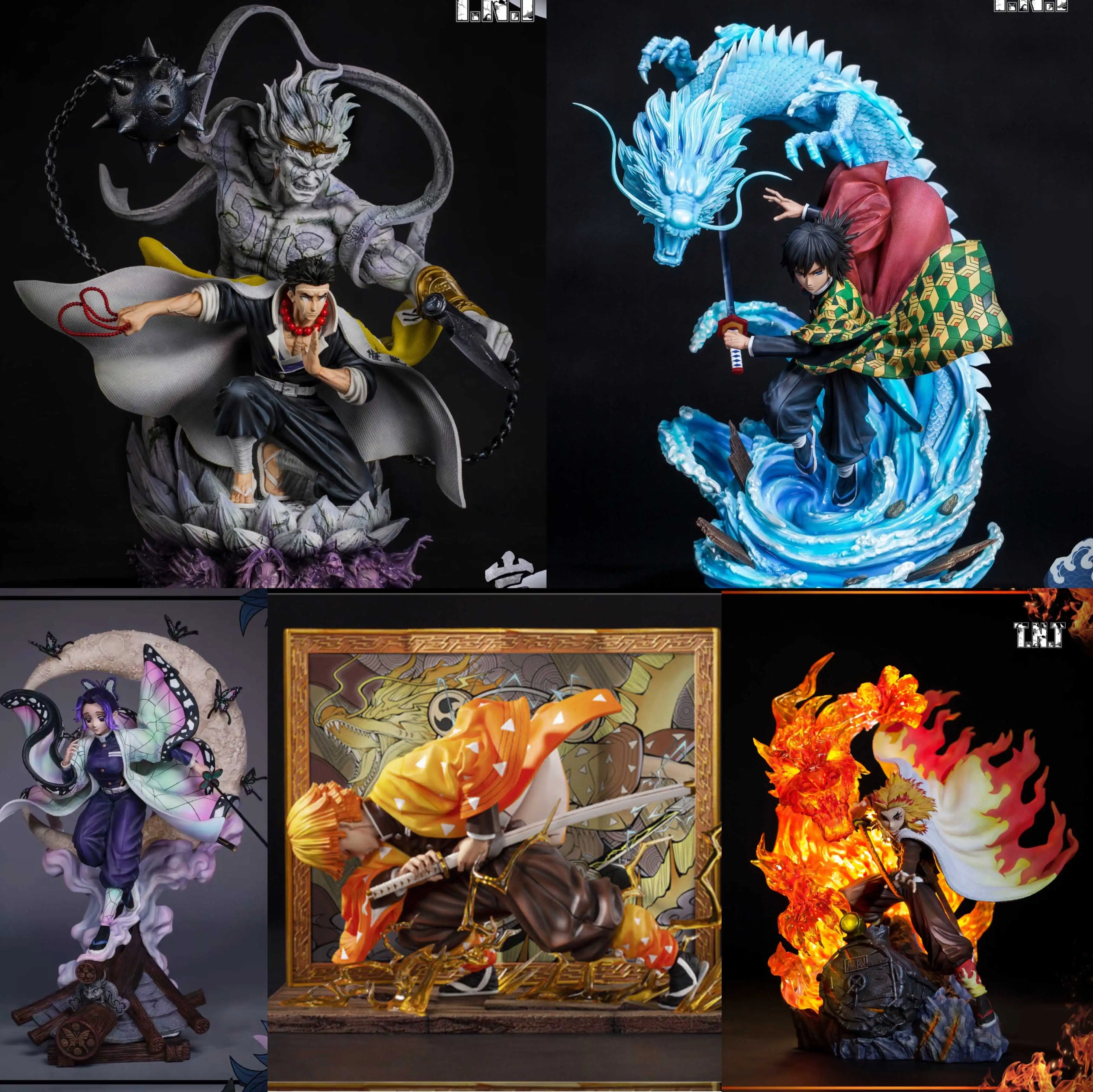 

TNT Ghost Slayer Blade Water Pillar Butterfly Ninja Pillar Tomioka Yiyong Rock Pillar Zenyi GK Figure