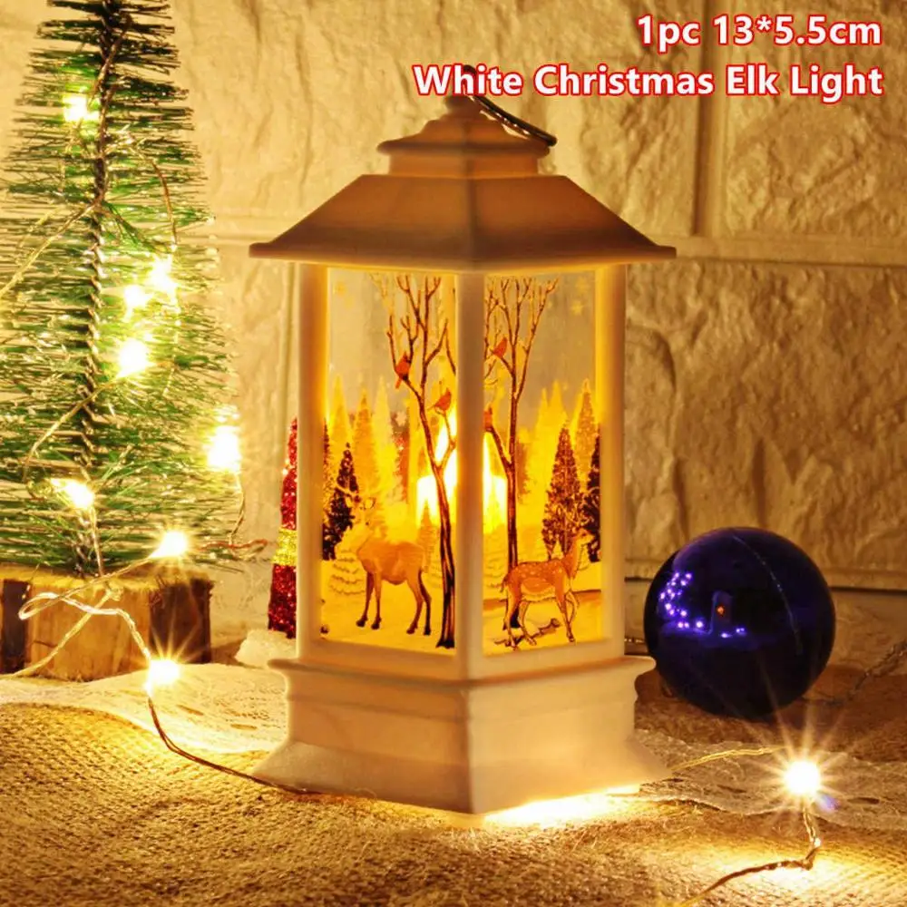 Xmas Light 12 Taoup Merry Christmas светодиодный светильник Санта Клаус Noel Подвески Висячие украшения Рождественское украшение для дома Рождественский акриловый светодиодный светильник - Цвет: Xmas Light 12