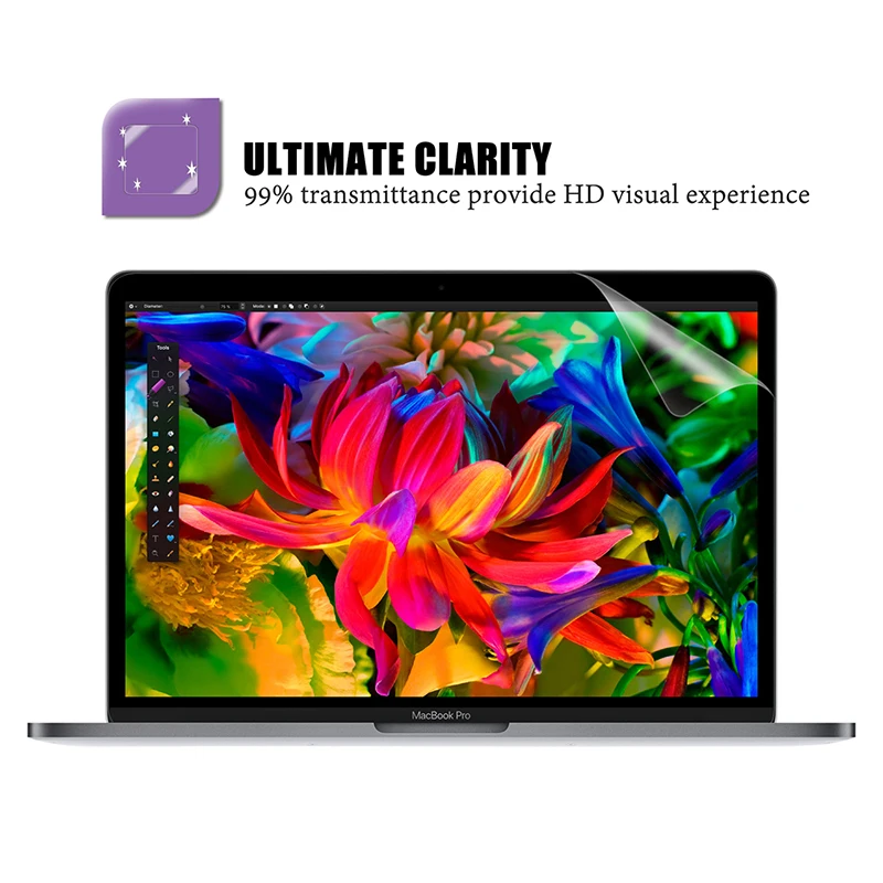 10 шт. защитная пленка для MacBook Pro 13 дюймов 2020-2016 A2251/A2159/A1989/A2289 HD прозрачная с