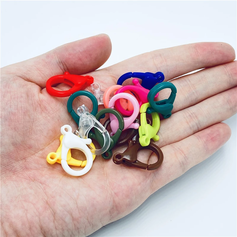 Пластиковые застежки-карабины для изготовления ювелирных изделий 10-20 шт./лот