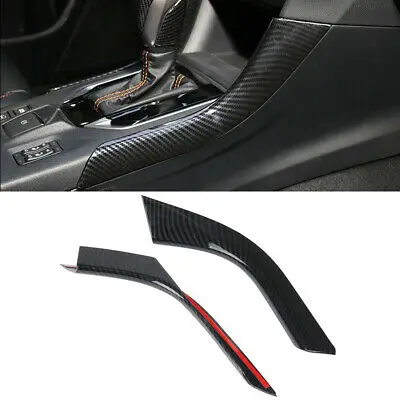 

2* Inner Gear Shift Box Panel Side Cover Trim For Subaru XV Crosstrek 2018-2020