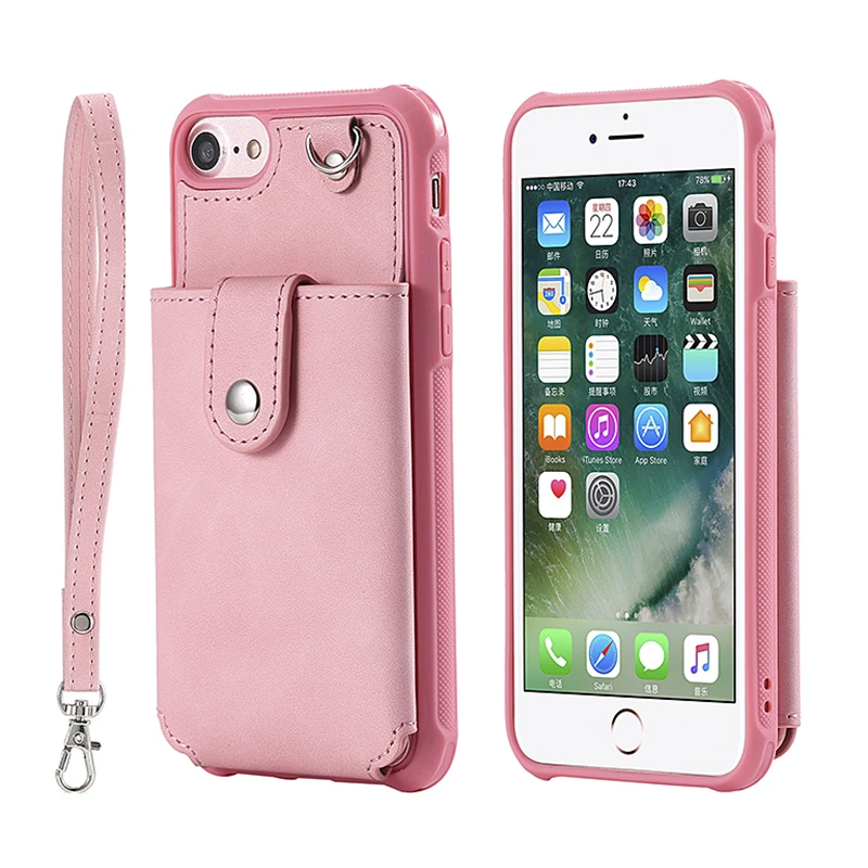 Роскошный стильный противоударный чехол кошелек для iPhone 6 6S 7 8 Plus XS X| |