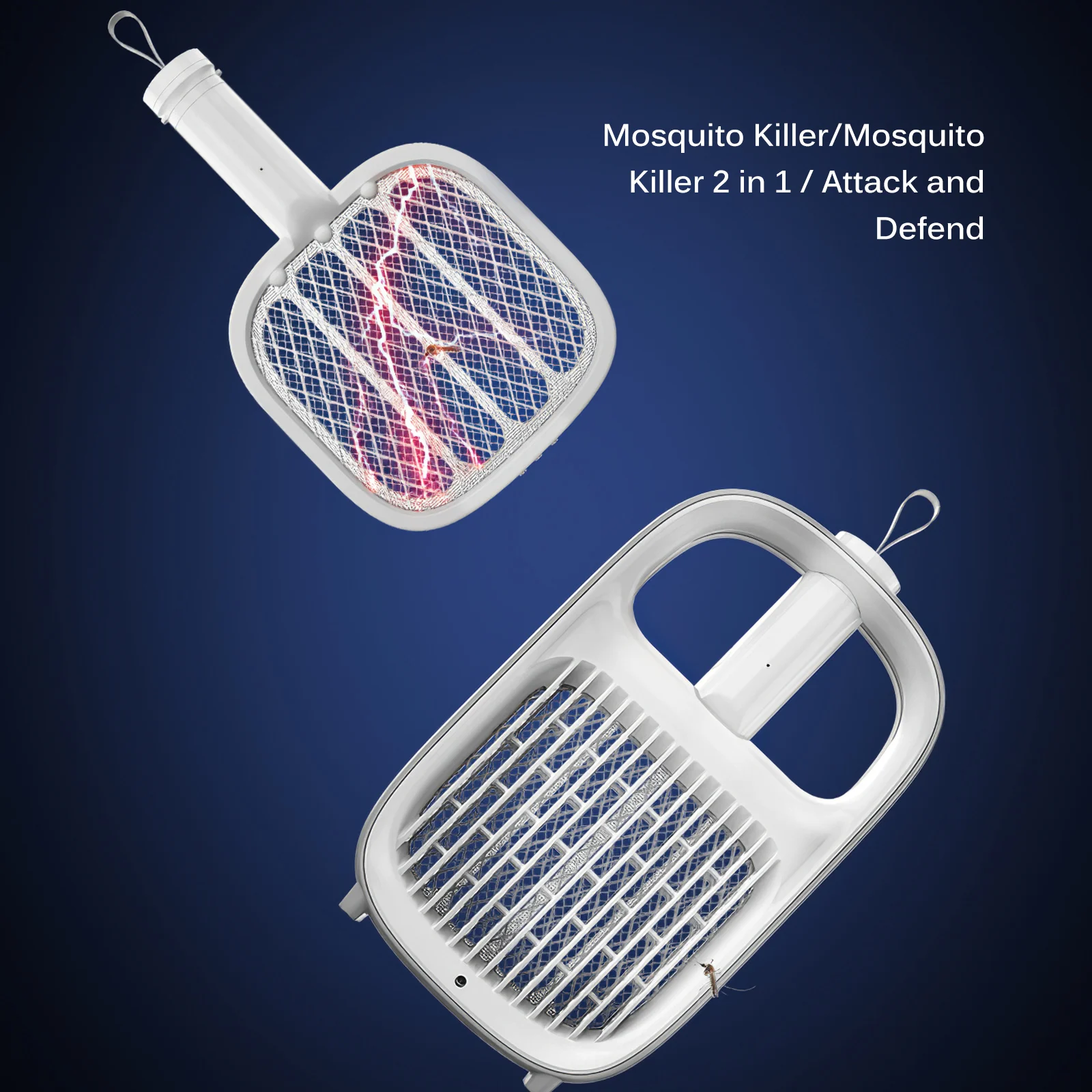 

Electric Mosquito Killer USB Rechargeable Handheld Fly Control Product 3000V With Ultraviolet Household Insect Racket Dropship