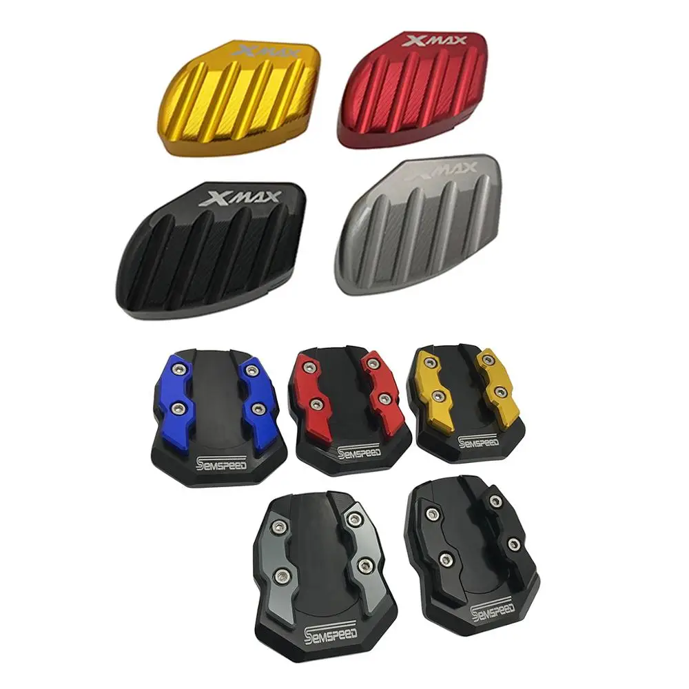 CNC мотоцикл Sidestand Поддержка Pad комплект для Yamaha XMAX300 250 125 2017 2018 2019 подножка