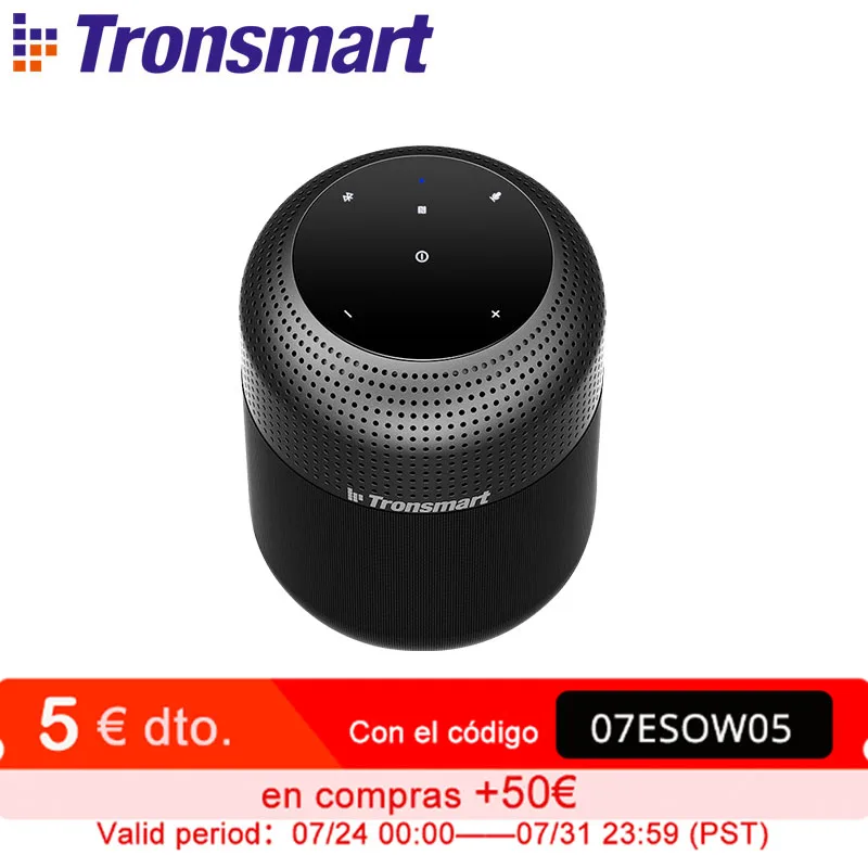 

Tronsmart T6 Max Bluetooth Speaker 60W Home Theater Speakers Bluetooth Column with Voice Assistant, IPX5, NFC, 20H Play time
