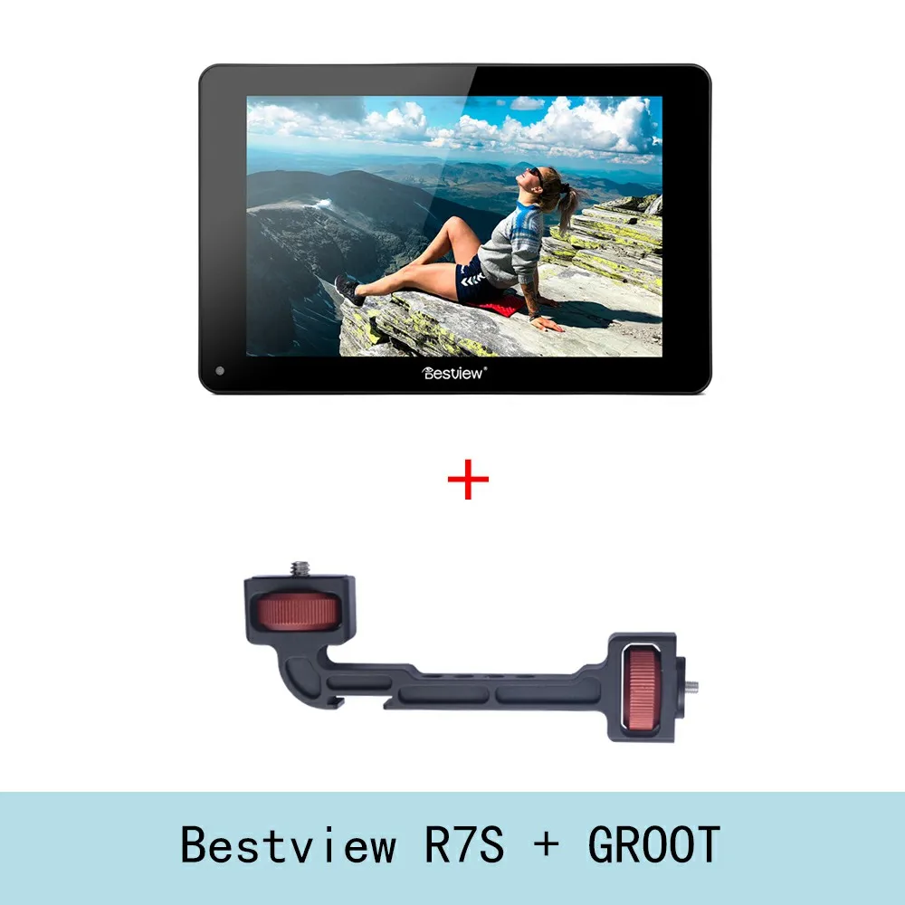 R7SaddGroot Bestview R7S " 7 дюймов 3D сенсорный экран монитор 4K HDMI SDI интерфейс Full HD 1920x1200 монитор полевой камеры для видео в реальном времени - Цвет: R7SaddGroot