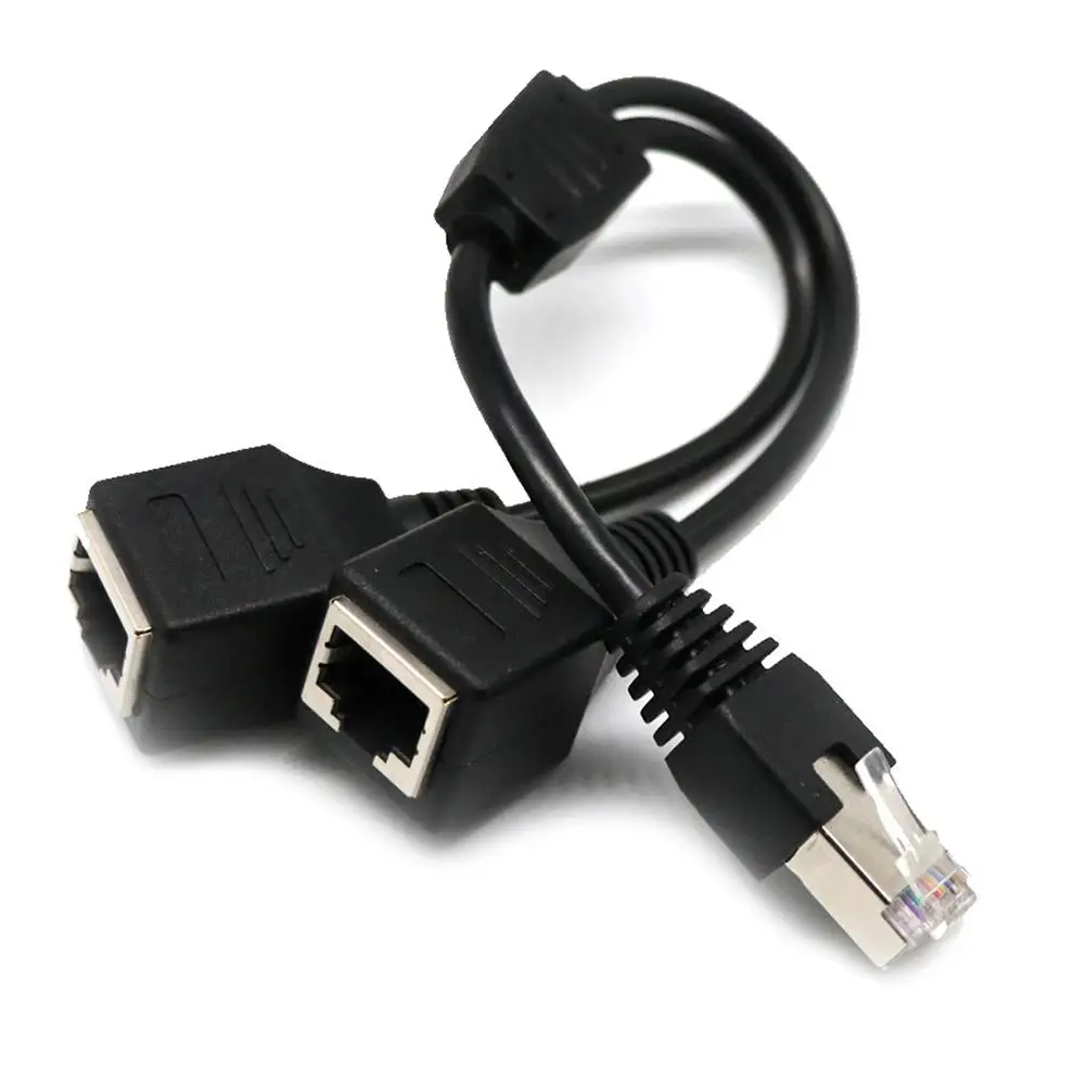Сетевой Разветвитель RJ45 с 1 штекера на 2 гнезда сетевой разветвитель LAN Ethernet