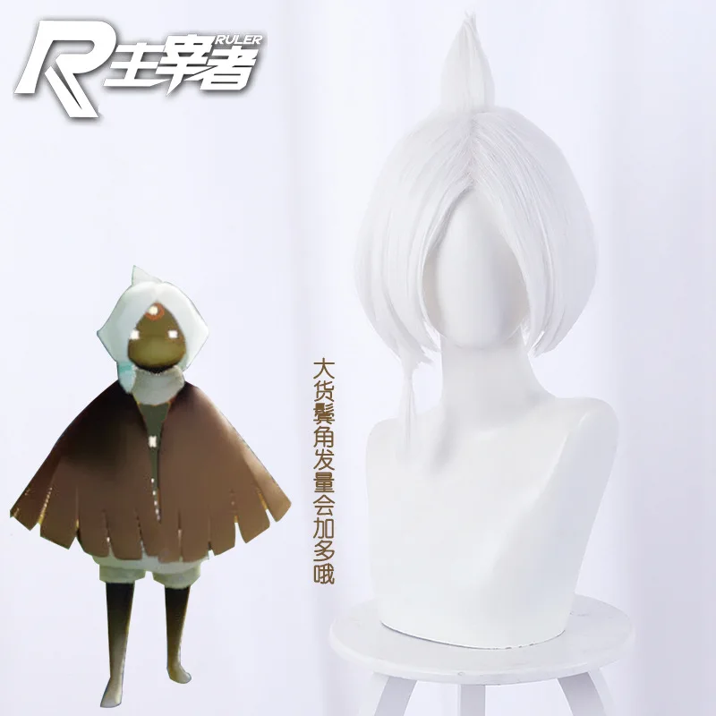 

sky son of light begins to sprout new white hair cos short hai
