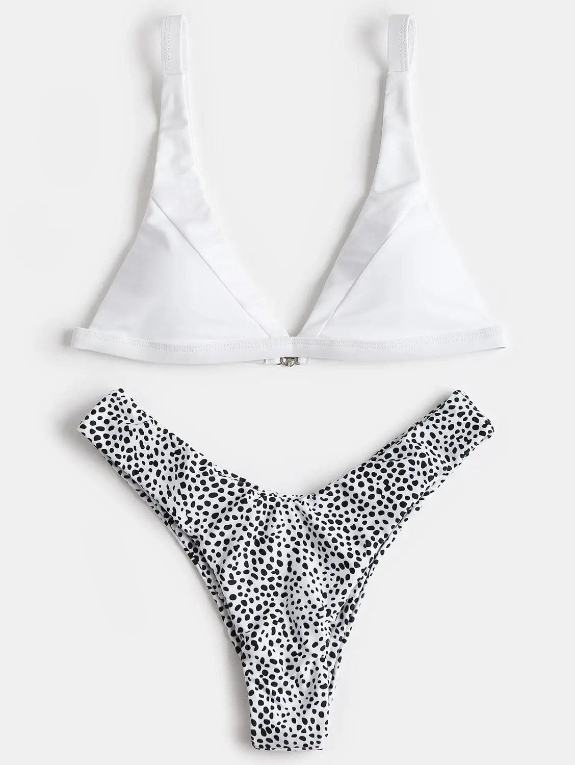 Стринги женские леопардовые с высоким вырезом и V образным вырезом|Купальники| |