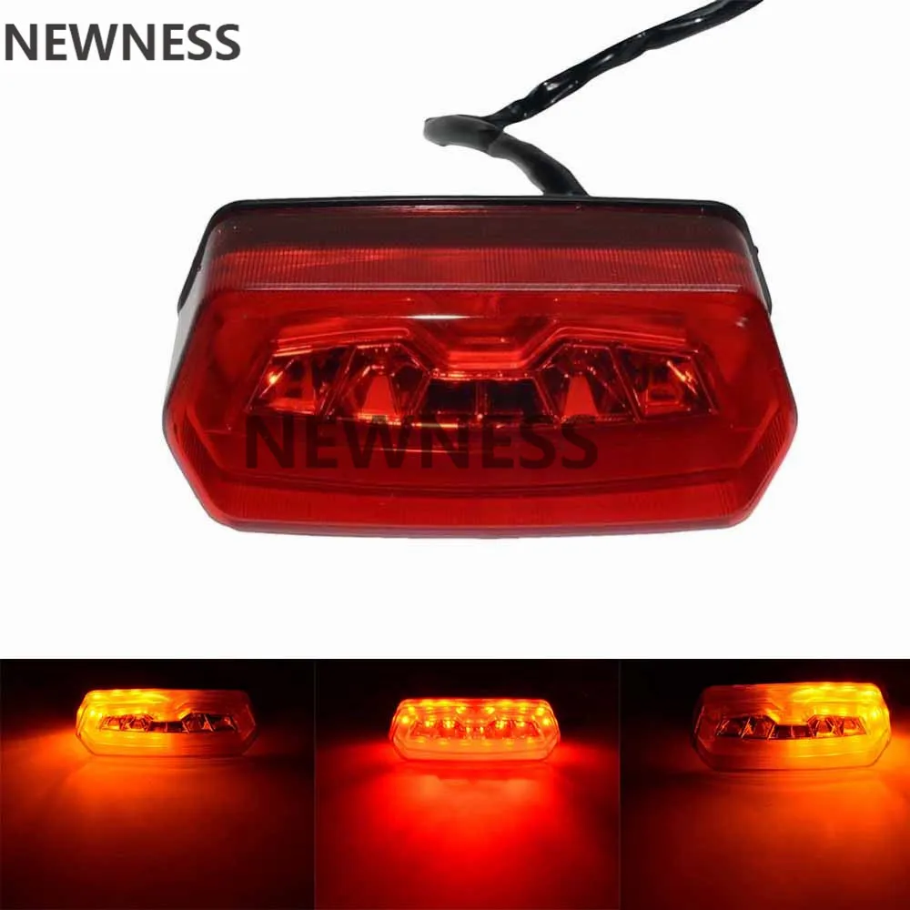 Светодиодные фонари стоп сигнала красный водонепроницаемый фонарь поворота для