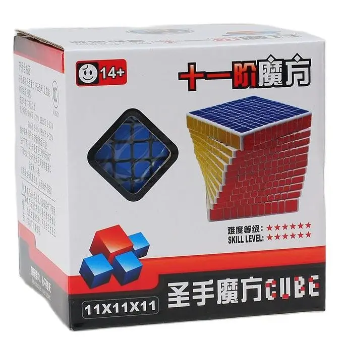 Оригинальный волшебный пазл ShengShou 11x11x11 11 см куб Magico 11x11 скоростной уровней