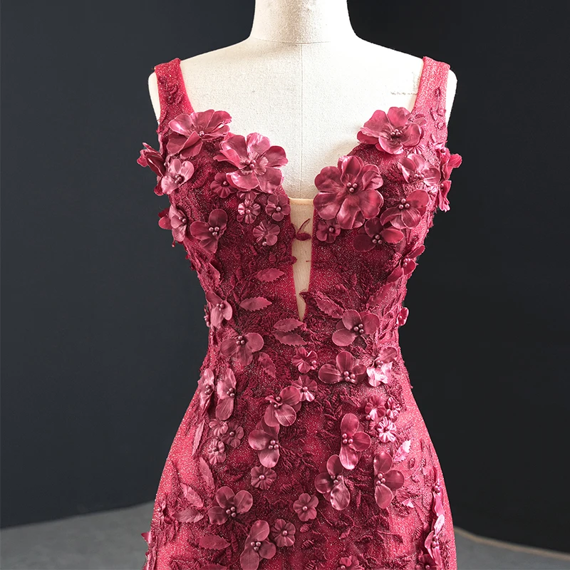 J67110 Jancember Mermaid Formal Dress Halter Sleeveless Pearls Lace Applique lace up back lace long veil New Robe Dubai Soiree